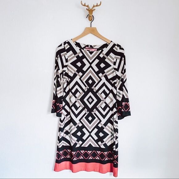 Eliza j Geometric Dress Size 4 - Picture 1 of 6